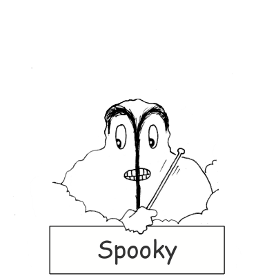 Spooky with name banner